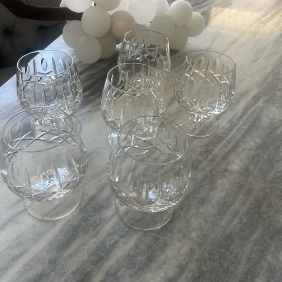 COPY - Six vintage heavy weight Crystal balloon brandy snifter glasses 10 ounce… - Picture 14 of 15